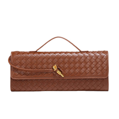 Soft Handmade Woven PU Leather Organ Crossbody Bag