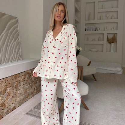 Womens Cotton Pajama Set