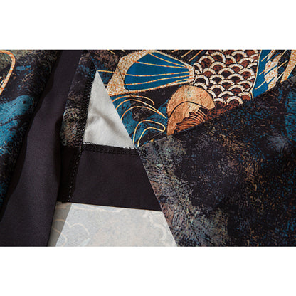 Kimono Mantel Met Print