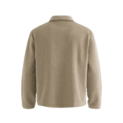 Men's Simple Trendy Old Money Style Textured Personality Lapel Jacket