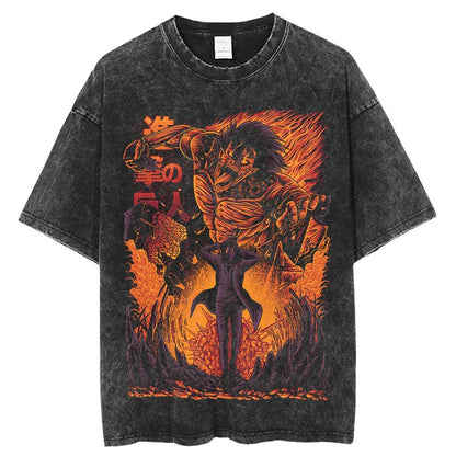 High Street European and American Summer Men's Top Attacks Giants