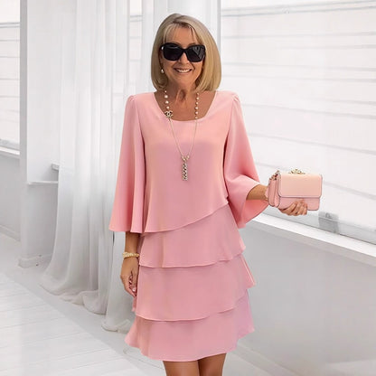 Loose Slimming Round Neck Dress