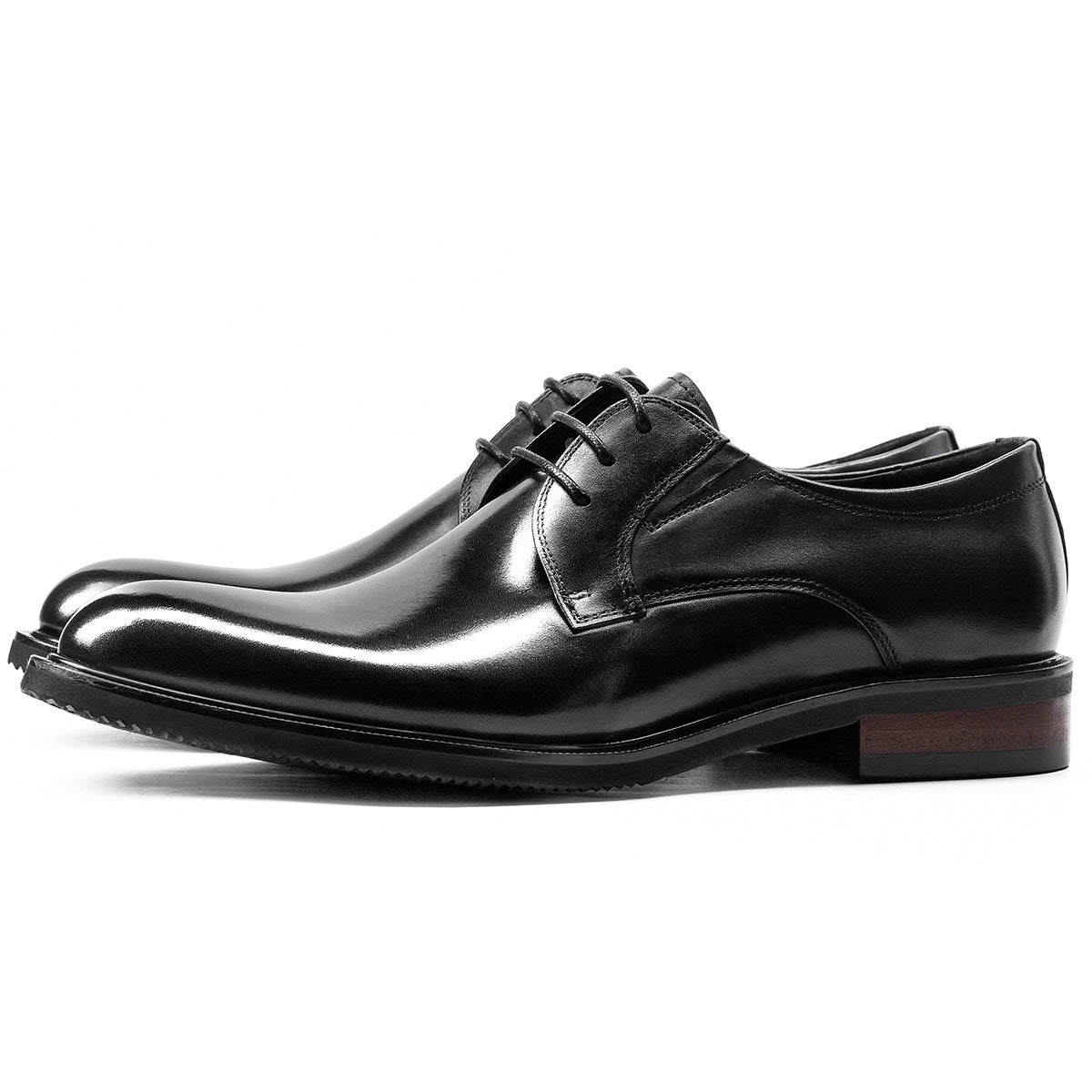 Klassieke leren Derby-schoenen voor heren