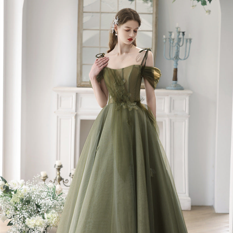 Elegant Strapless Long Evening Dress