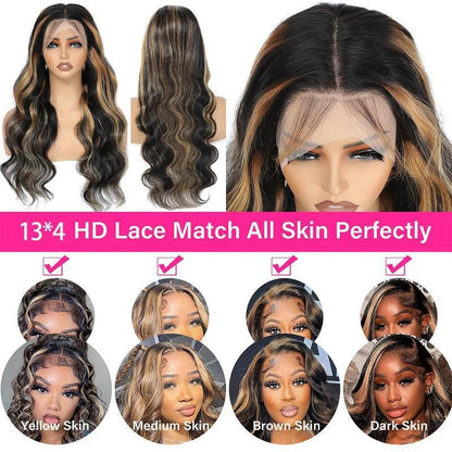 Synthetic Wave Body 13x4 Lace Wig