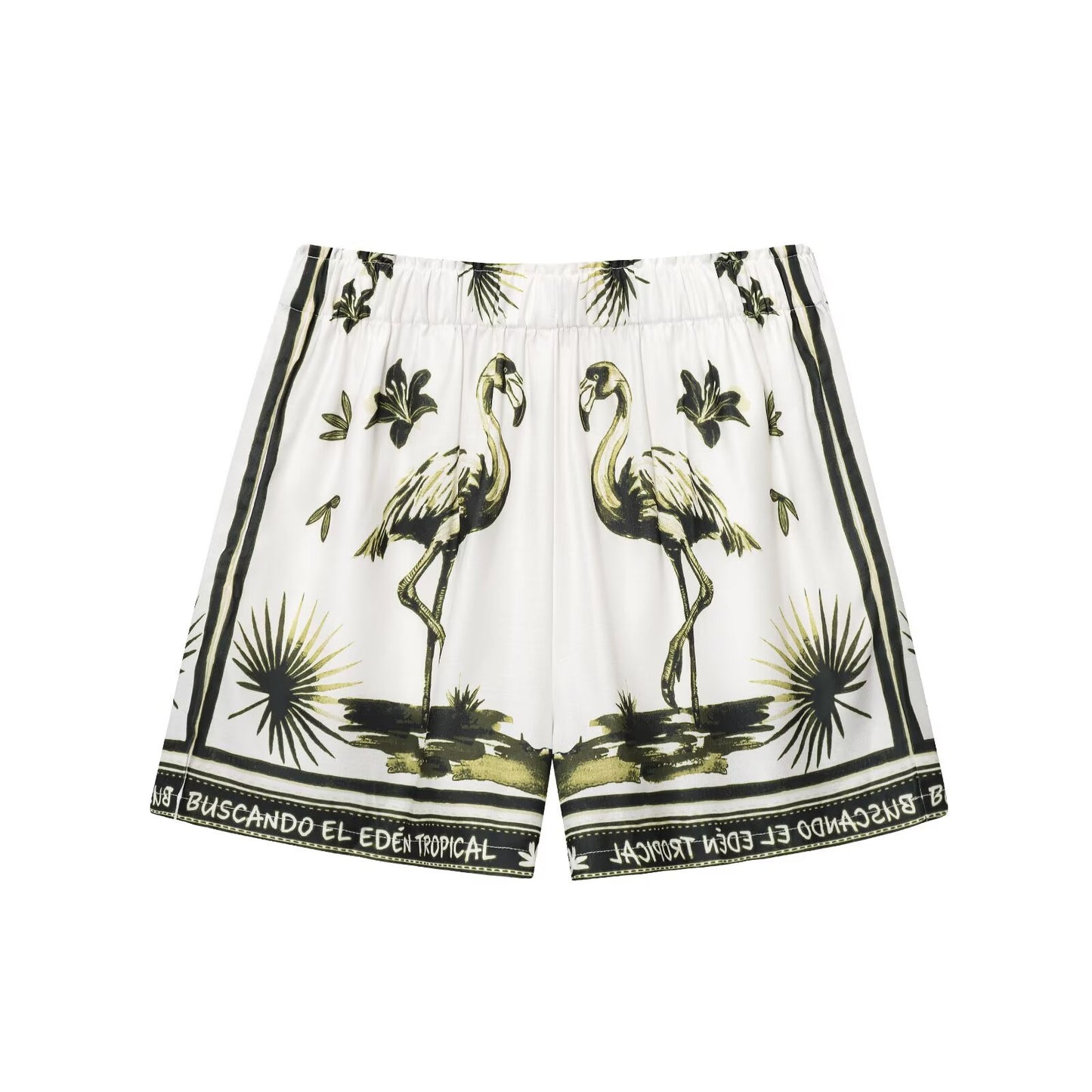Women's Clothing Printed Shirt + Shorts