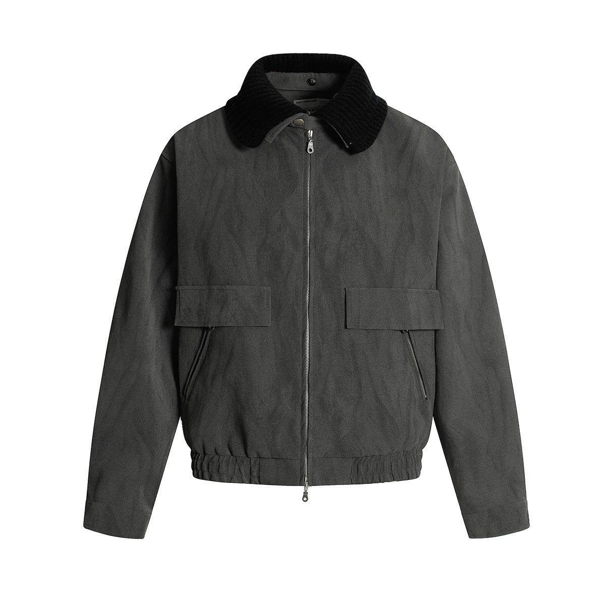 Leather flight jacket