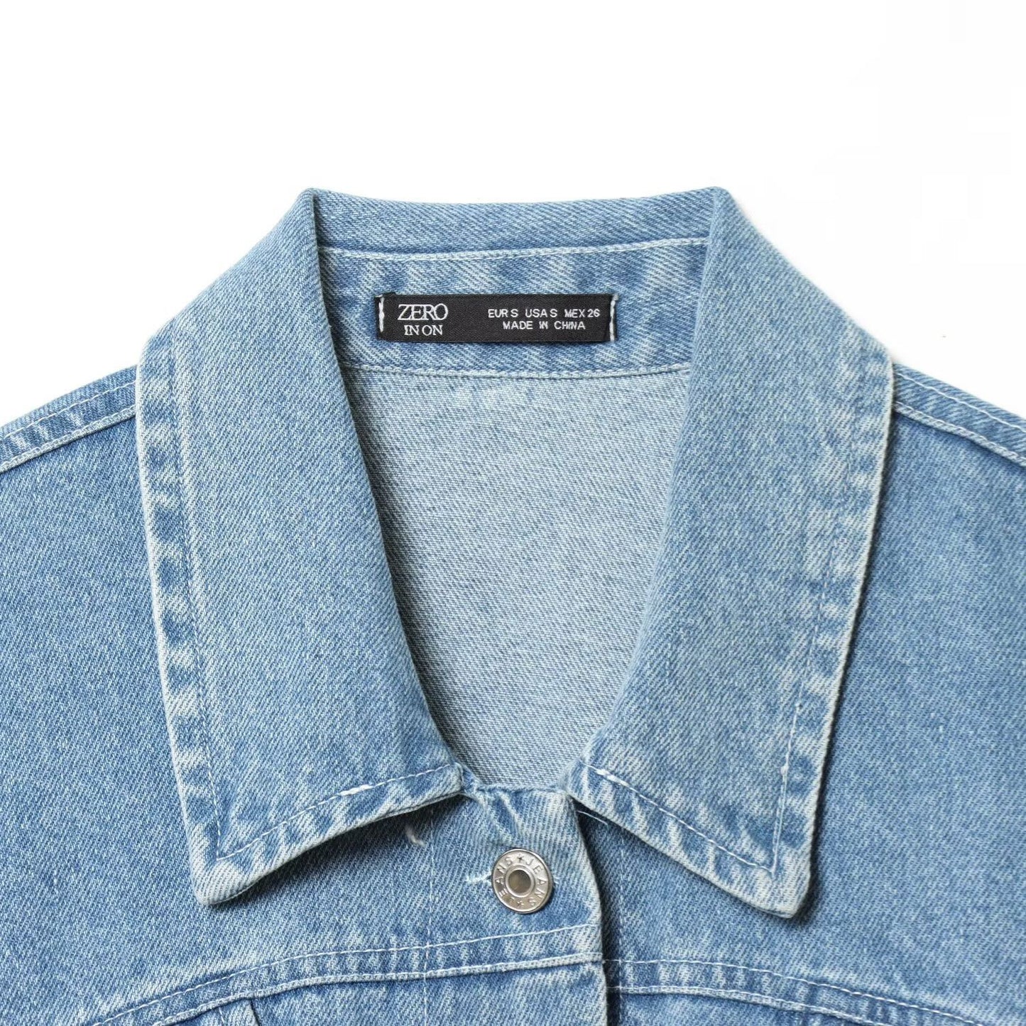 Vintage chique korte denim jas voor dames
