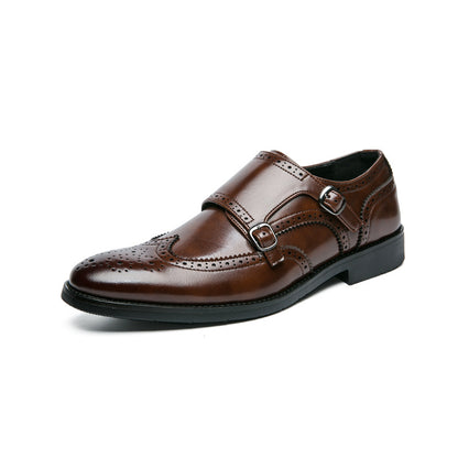 PU-leren herenschoenen met gesp