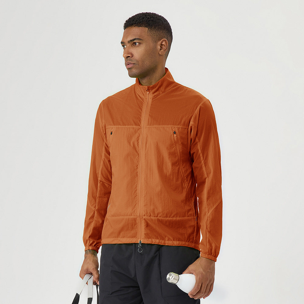 Men's outdoor lightweight breathable sunscreen clothing