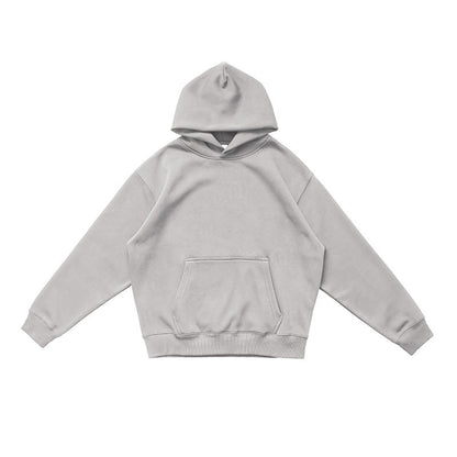 Thick-fabric hooded sweatshirt