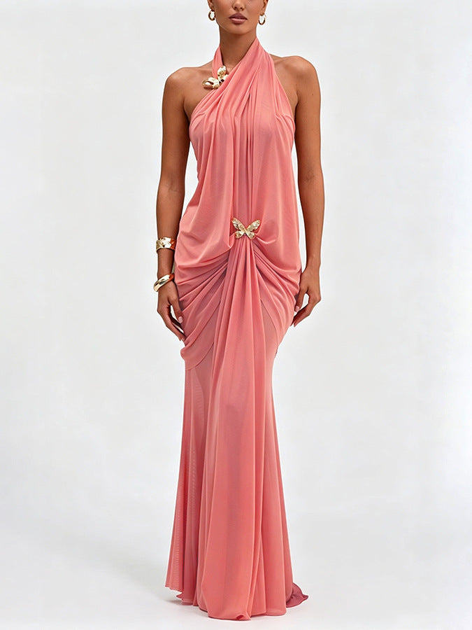 Off-Shoulder Butterfly Bodycon Dress