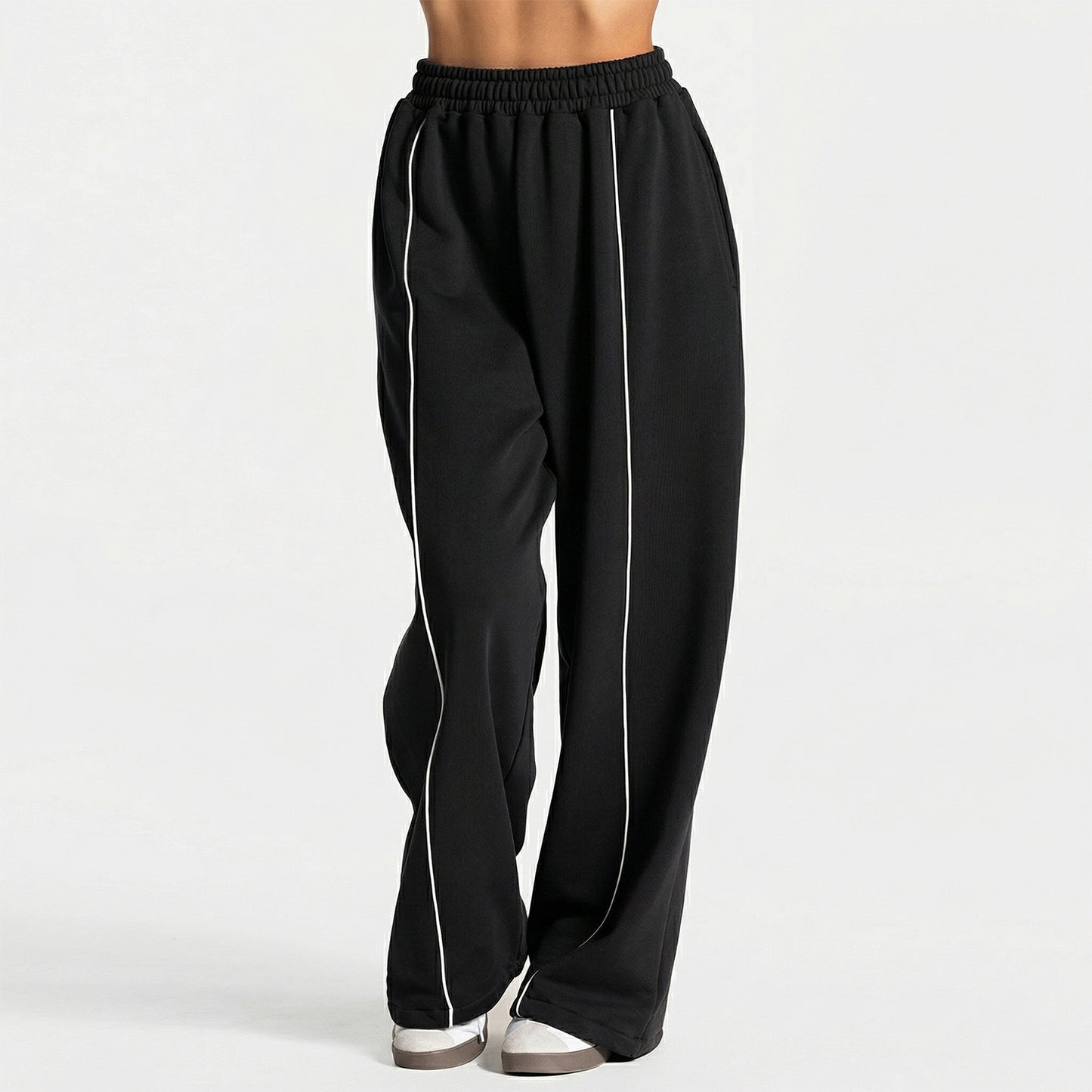 Fashionable, comfortable, casual straight-leg yoga pants