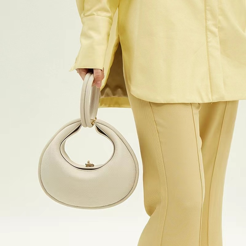 Middelgrote leren handtas Klassiek Selenodont-design