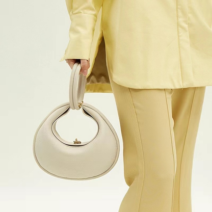 Middelgrote leren handtas Klassiek Selenodont-design