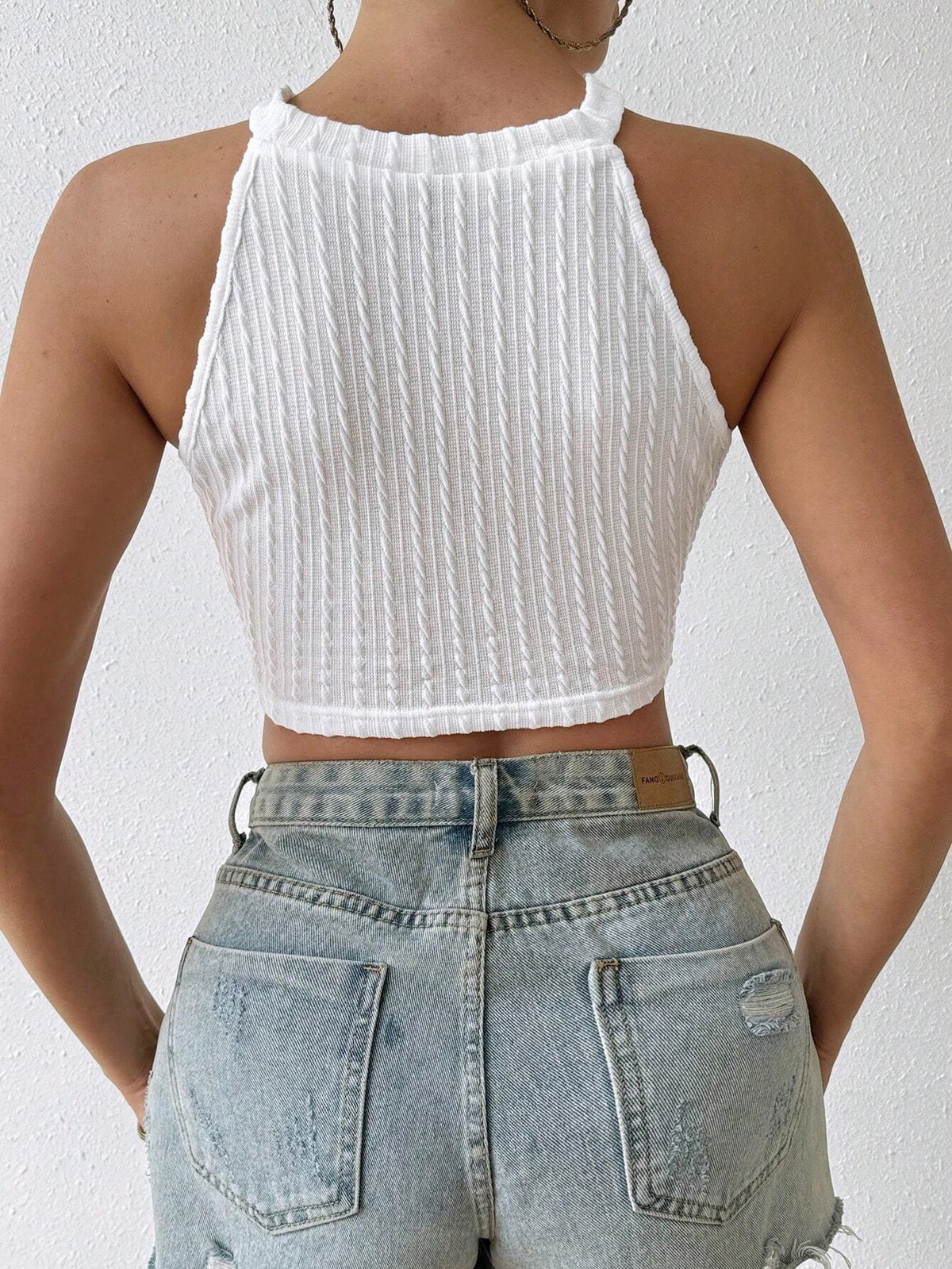 Elegant Tassel Crop Top