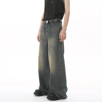 Retro jeans met wijde pijpen voor heren