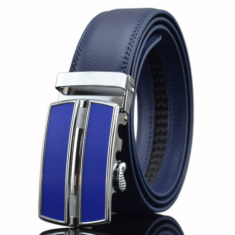 Automatic Buckle Mens Cowhide Belt