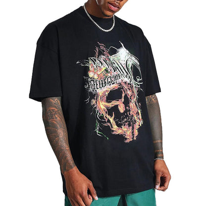 Trendy print heren T-shirt