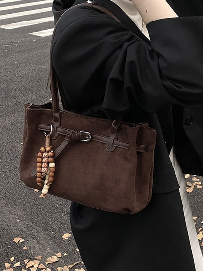 Suede Retro Bowling Bag