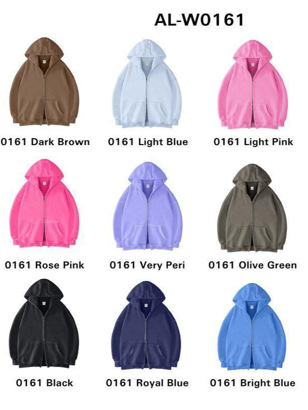 Oversized Fleece-Lined Hooded Sweatshirt