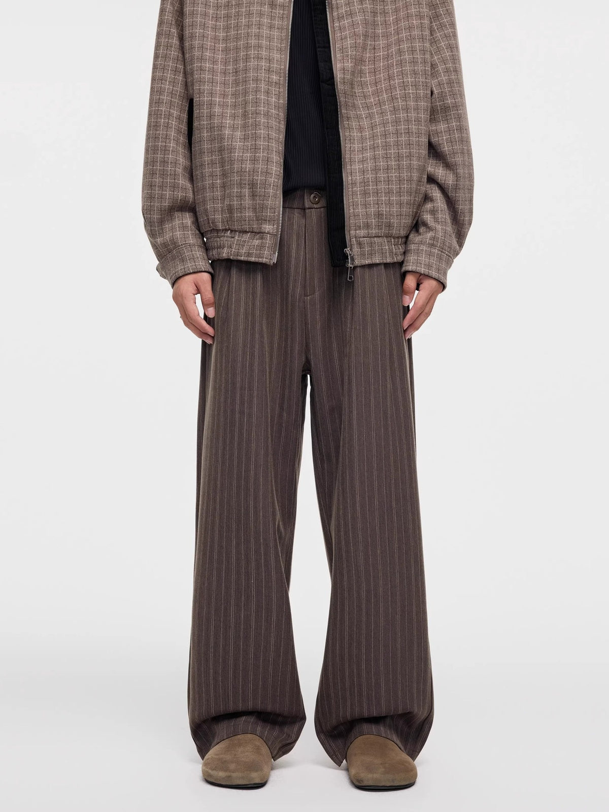 Retro Striped Loose Casual Pants for Men