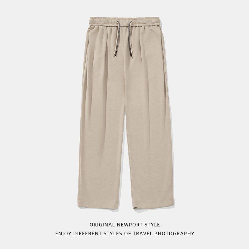 Japanse retro geplooide casual joggingbroek met trekkoord
