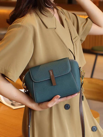 New Single-Shoulder Bag for Women, Made of Genuine Leather, Large-Capacity