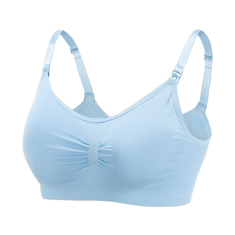 Seamless maternity and nursing bras