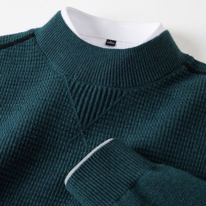 Mens Half Turtleneck Long Sleeve T-Shirt