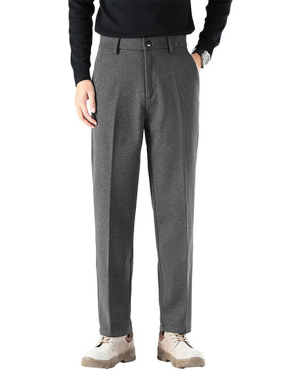 Men's Casual Pants Straight-Leg Drapey Dress Pants Long Pants