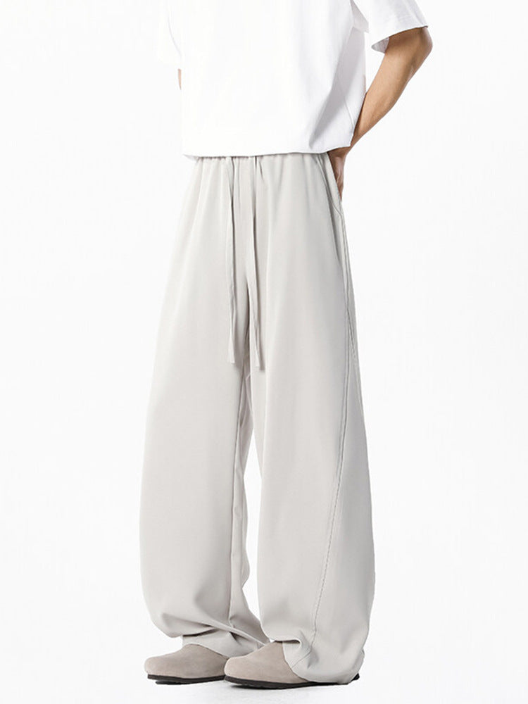Mens Summer Ice Silk Casual Pants