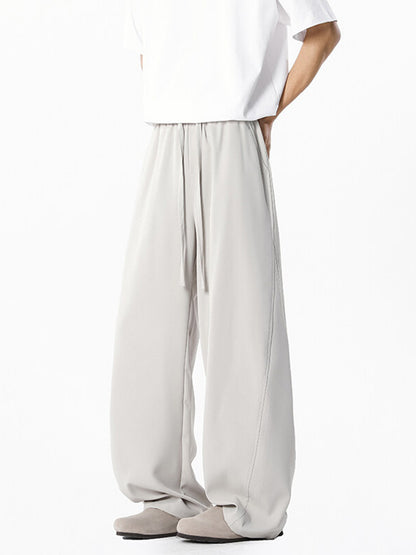 Mens Summer Ice Silk Casual Pants