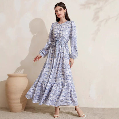 Casual Franse Print Damesjurk