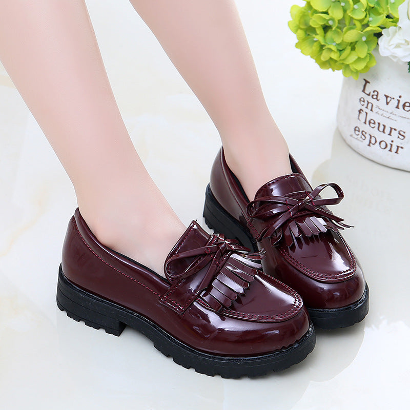 Girls Princess Performance Tassel Shoes