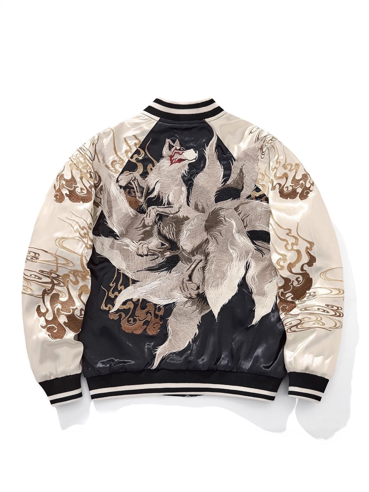 Embroidered Chinese Style Baseball Jacket