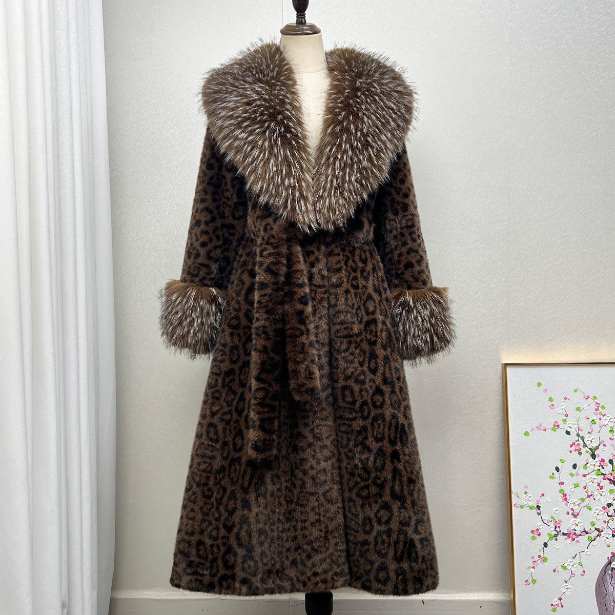 Elegant Socialite Eco-friendly Fur Coat