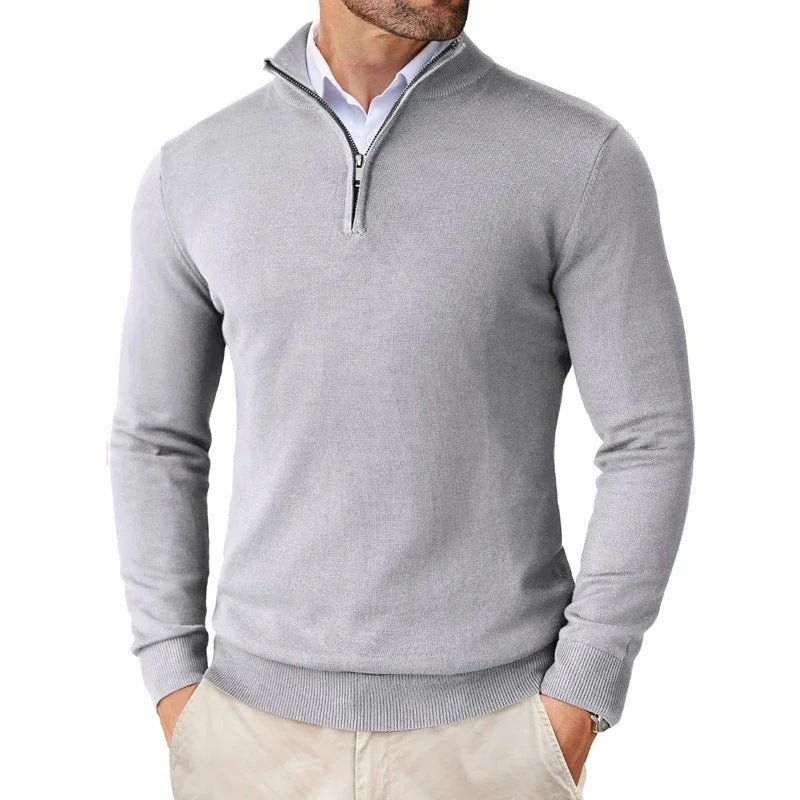 Mens Quarter Zip Fleece Sweatshirt