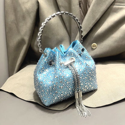 Diamond Crystal Bucket Bag