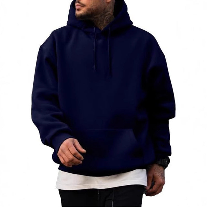 American Style Trendy Brand Solid Color Sweater Trendy Men's Suit Hoodie