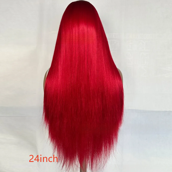 Long Straight Synthetic Wig Heat Resistant Front Lace