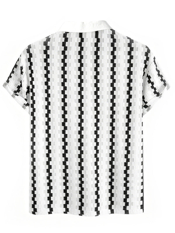 Classic Checkered Short Sleeve Shirt