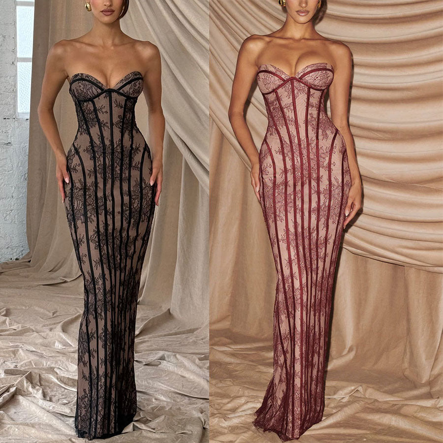 Lace Off-Shoulder Bodycon Dress