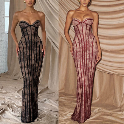 Lace Off-Shoulder Bodycon Dress