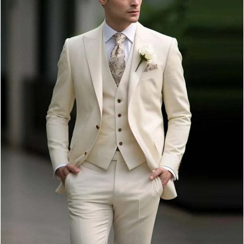 Mens Three Piece Suit Set