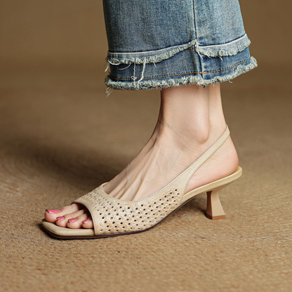 Fish-mouth sandals