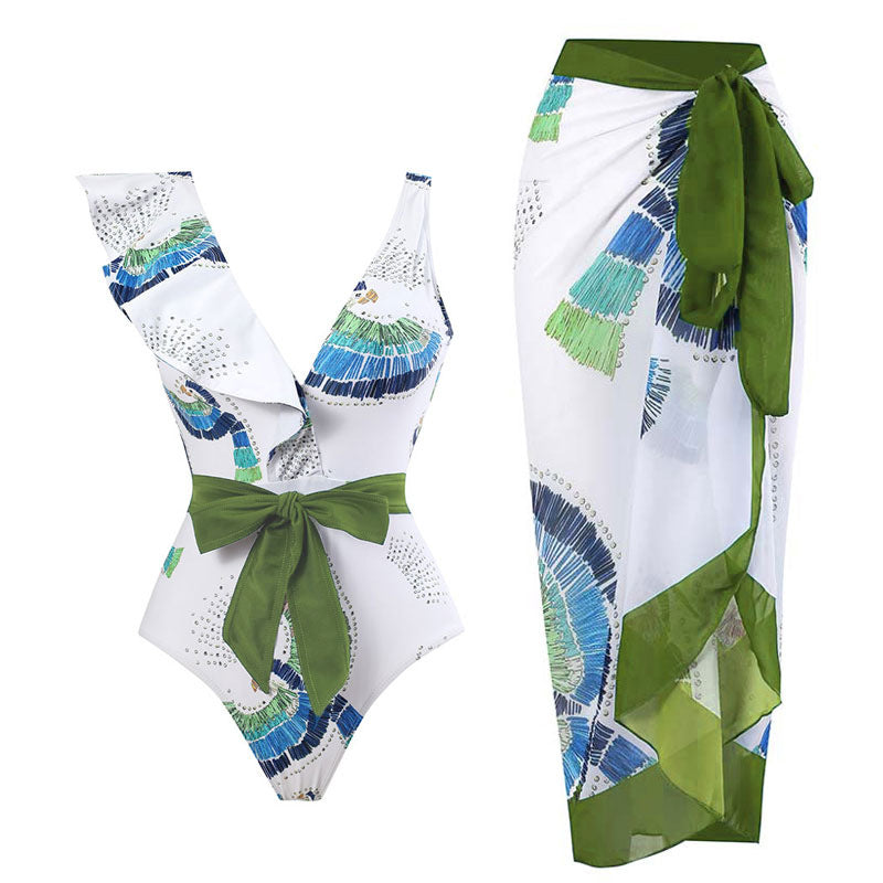 Jumpsuit sunscreen gauze skirt set