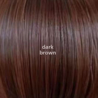 Transparent wig with no adhesive on the front side