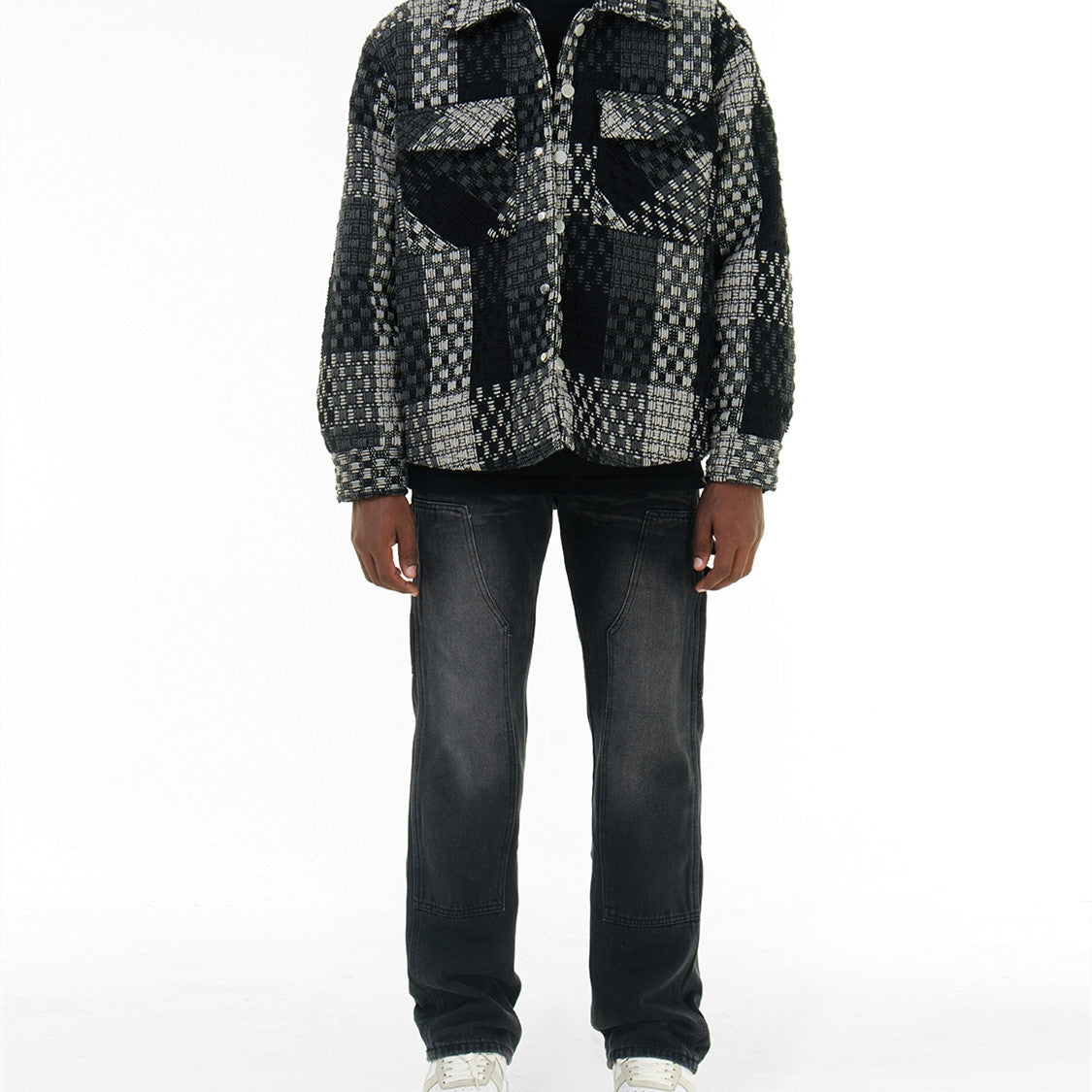 Gradient Washed Straight Leg Jeans American High Street Heren