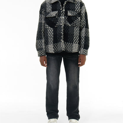 Gradient Washed Straight Leg Jeans American High Street Heren